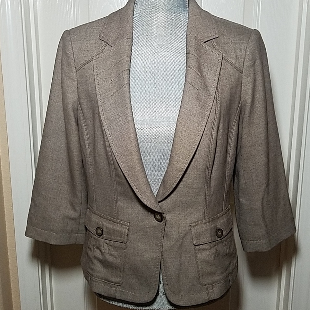 WHBM Brown Blazer 12P